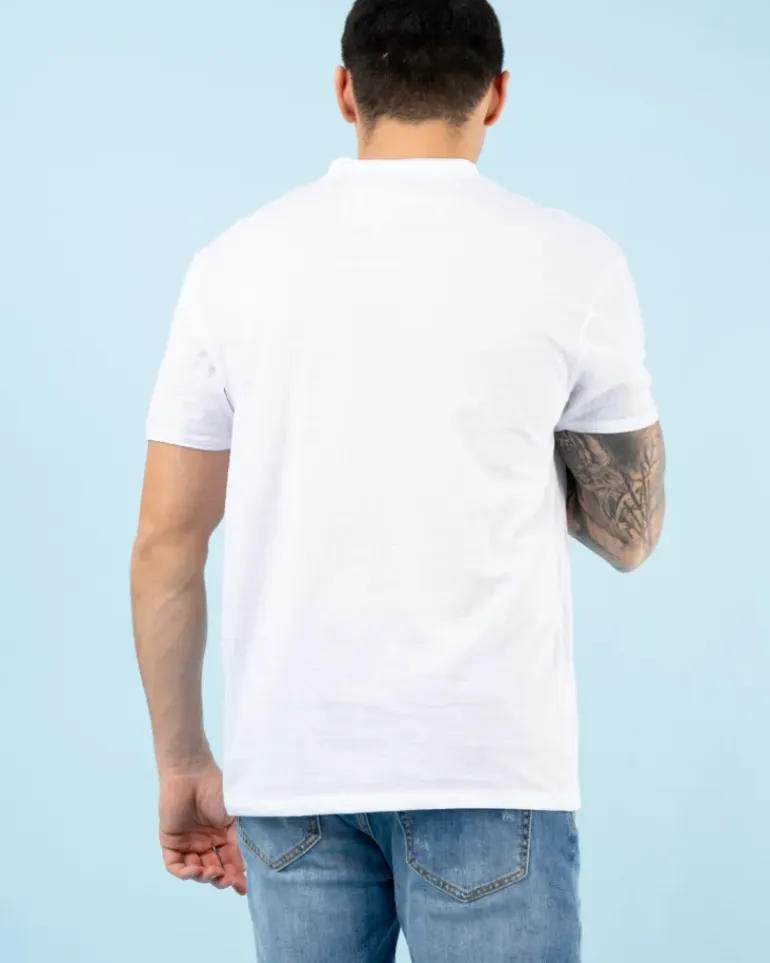 T-shirt col en v