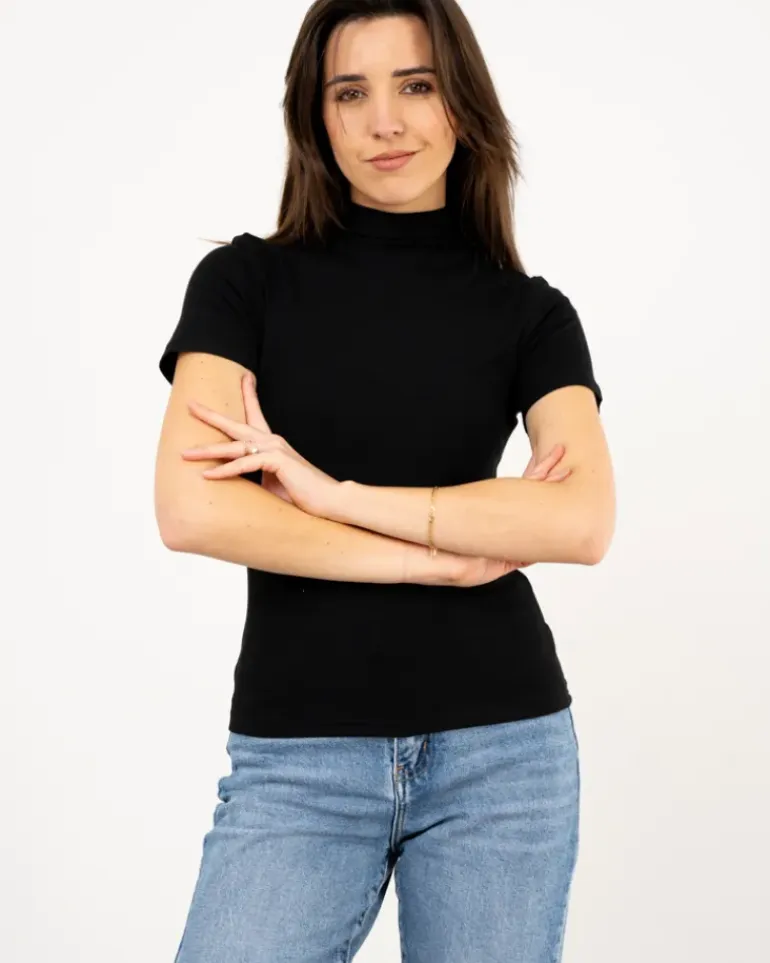 T-Shirt col montant