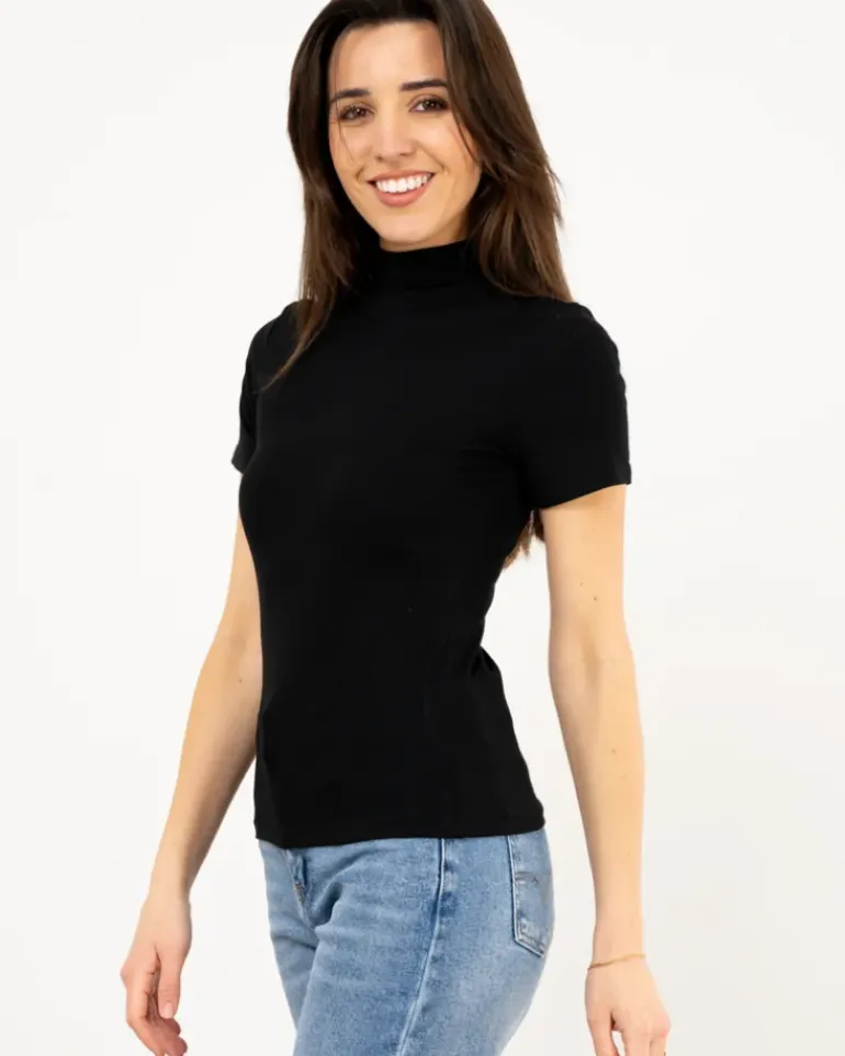 T-Shirt col montant