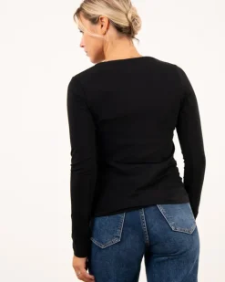 T-shirt col rond manches longues