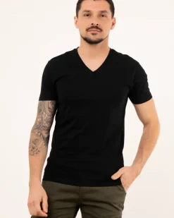 T-Shirt col v