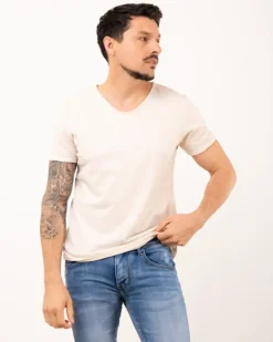 T-Shirt col v