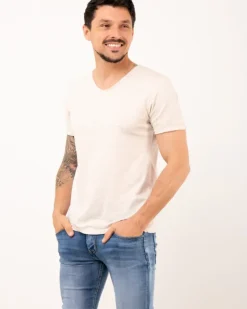 T-Shirt col v