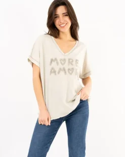 T-Shirt délavé Amore