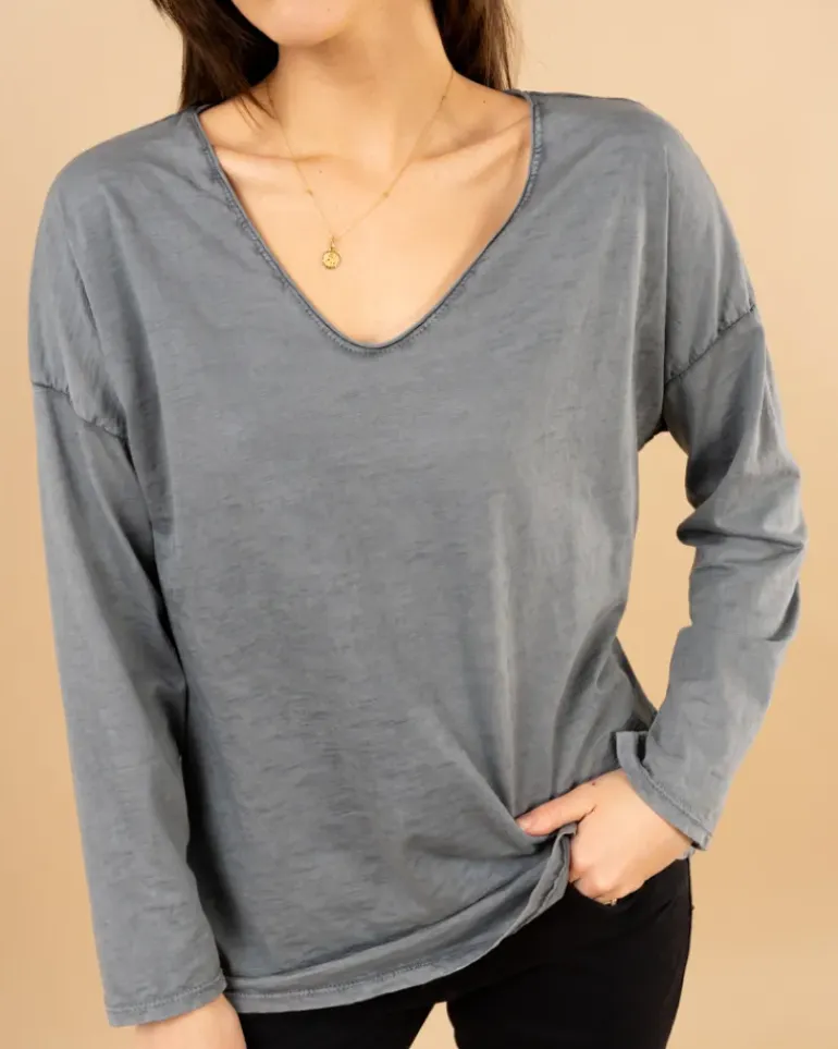 T-shirt délavé étoile