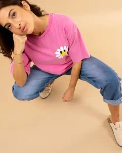 T-shirt fleur smile