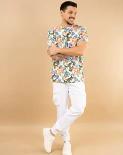 T-shirt fleurs