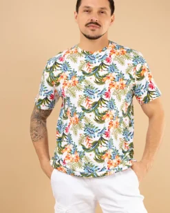 T-shirt fleurs