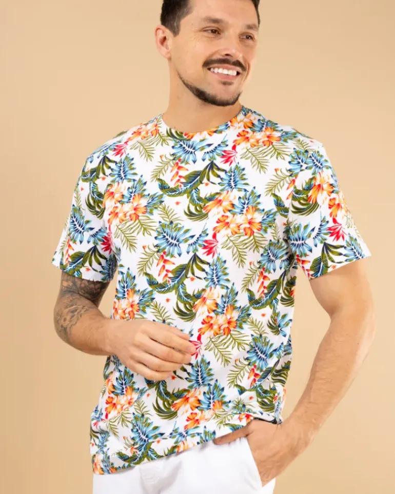 T-shirt fleurs