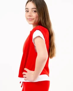 T-Shirt gilet maille