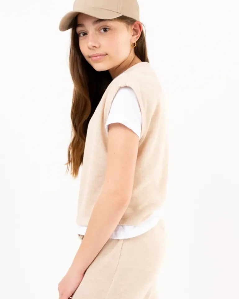 T-Shirt gilet maille