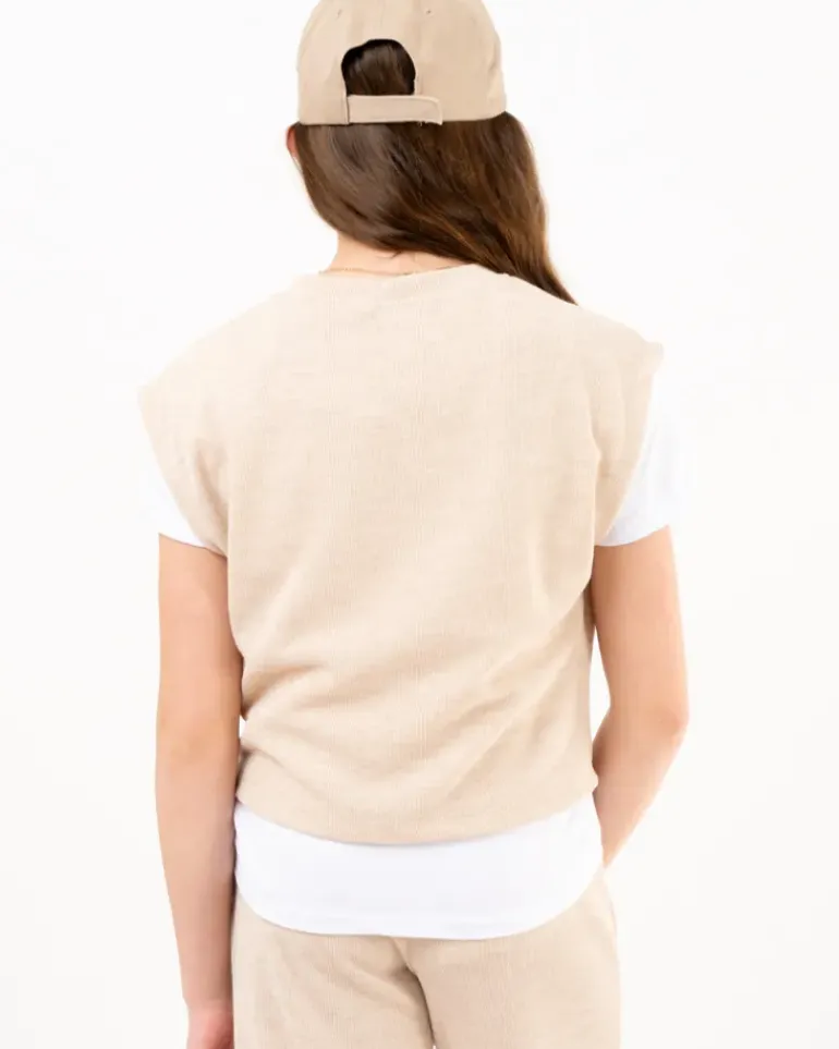 T-Shirt gilet maille