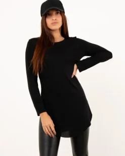T-shirt long viscose