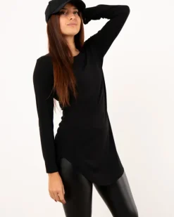 T-shirt long viscose