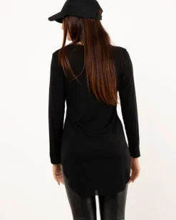 T-shirt long viscose