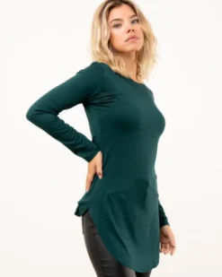 T-shirt long viscose