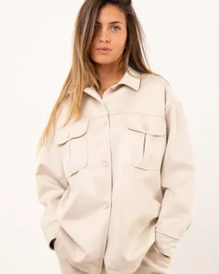 Veste effet daim