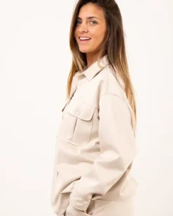 Veste effet daim
