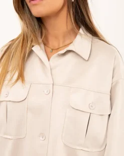 Veste effet daim