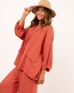 Veste en gaze de coton