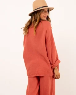 Veste en gaze de coton