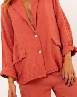 Veste en gaze de coton