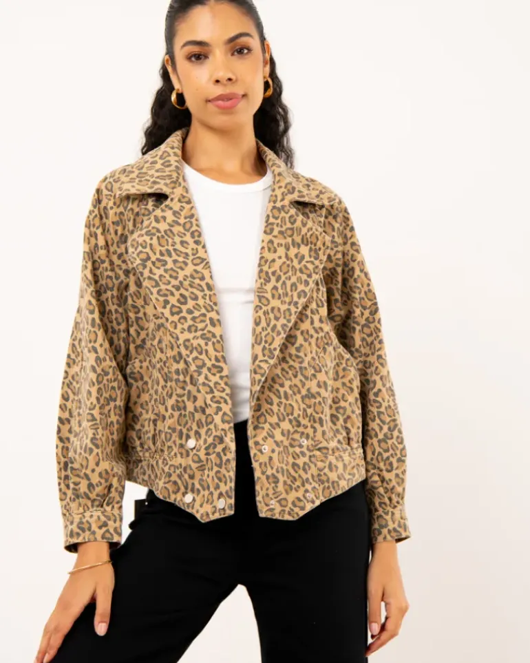 Veste imprimé léopard