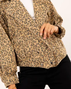 Veste imprimé léopard