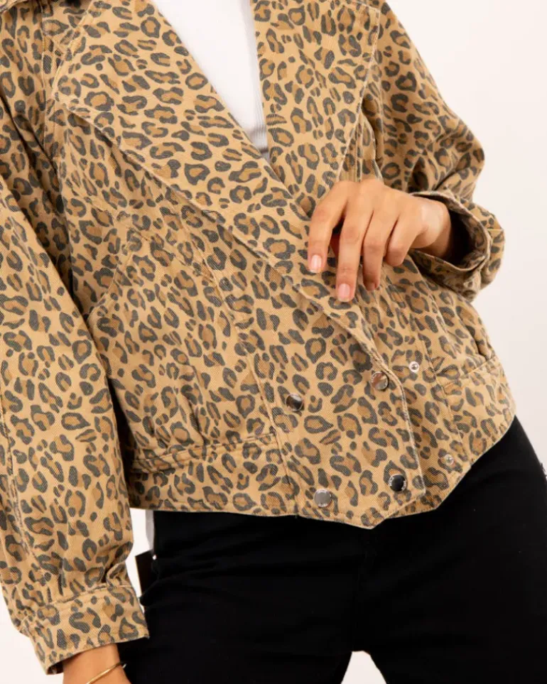 Veste imprimé léopard