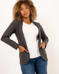 Veste longue poches