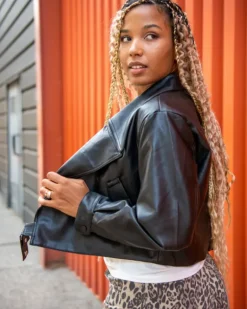 Veste oversize simili