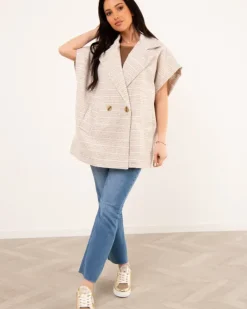 Veste oversize tweed