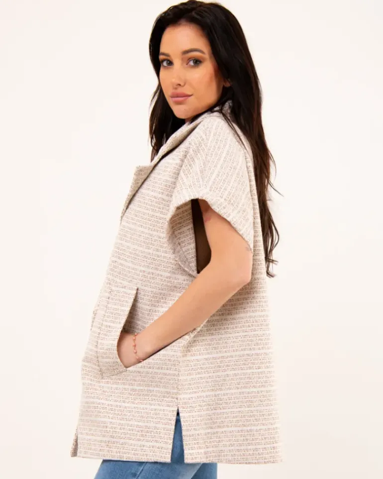 Veste oversize tweed