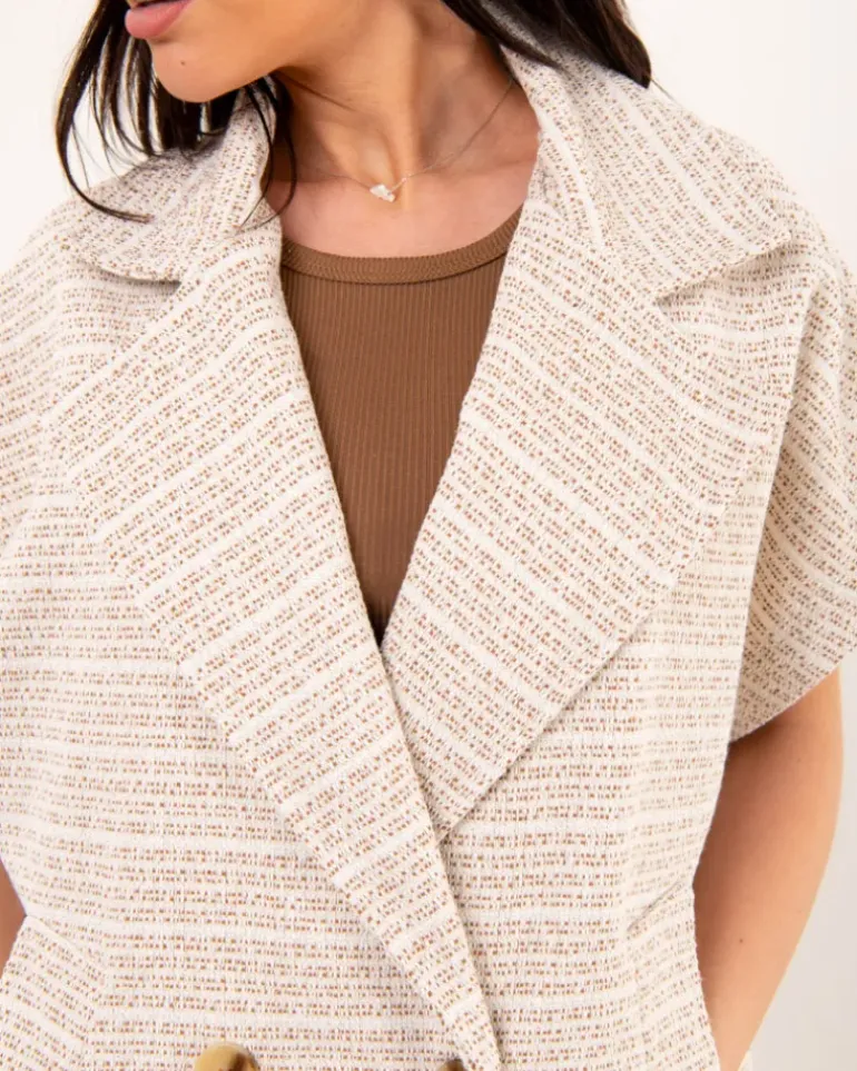 Veste oversize tweed