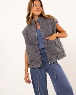 Veste sans manches matelassée