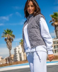 Veste sans manches matelassée